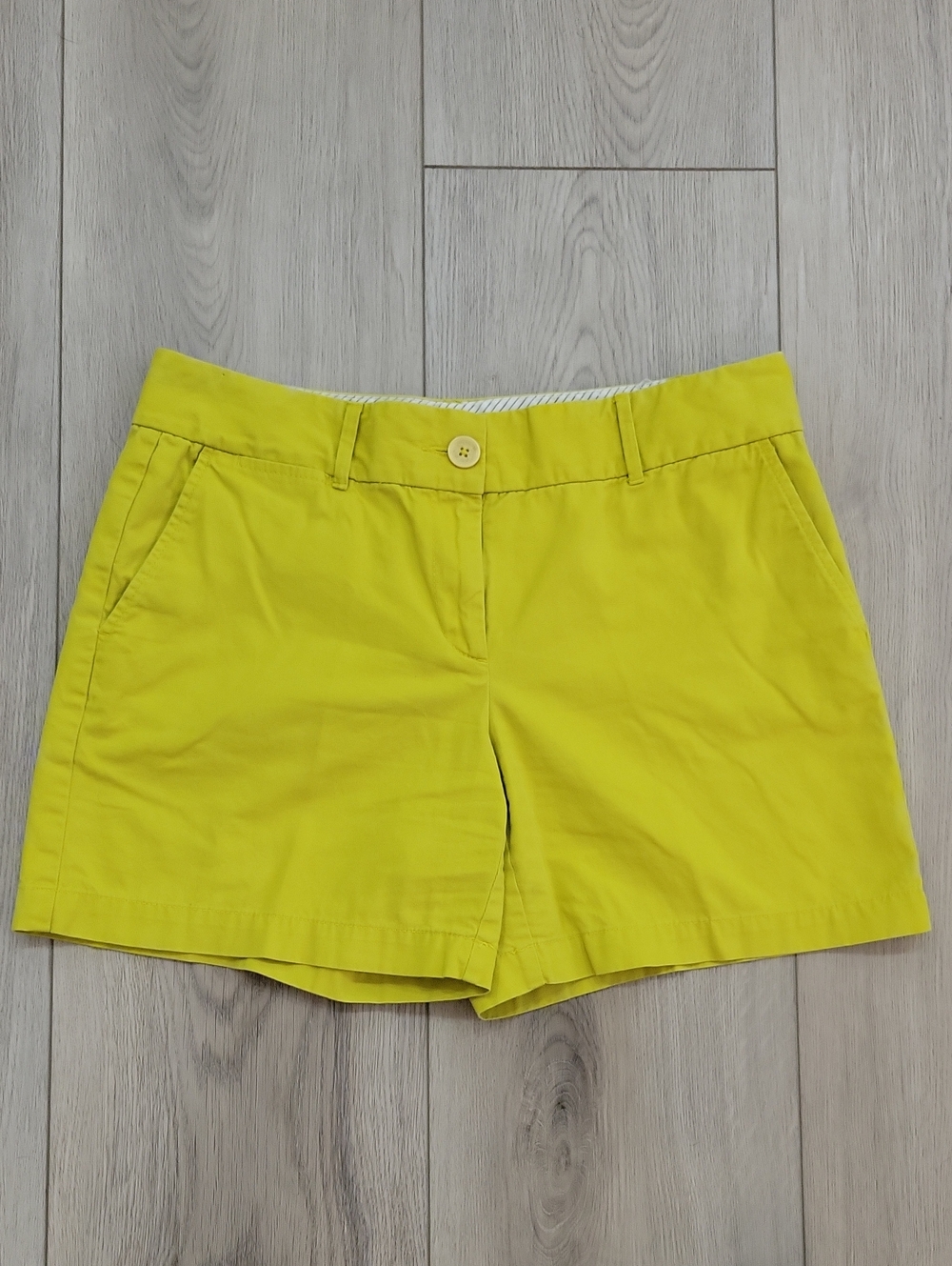 LOFT Bright Yellow Chino Bermuda Shorts